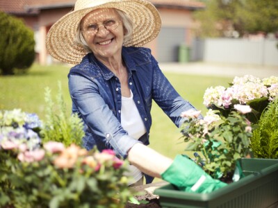 Senior women gardening - Alternate